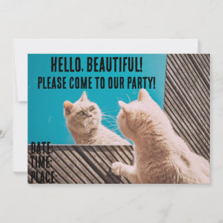 FUNNY CAT CUSTOM-PARTY EINLADUNGEN