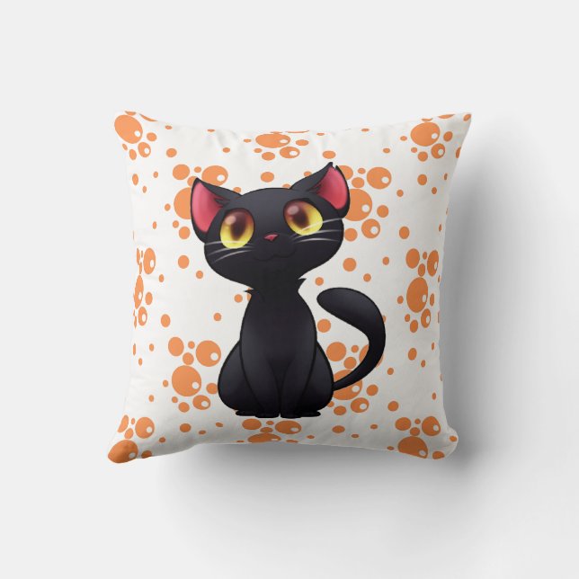 "Funny Cat Design" Drehkissen Kissen (Rückseite)