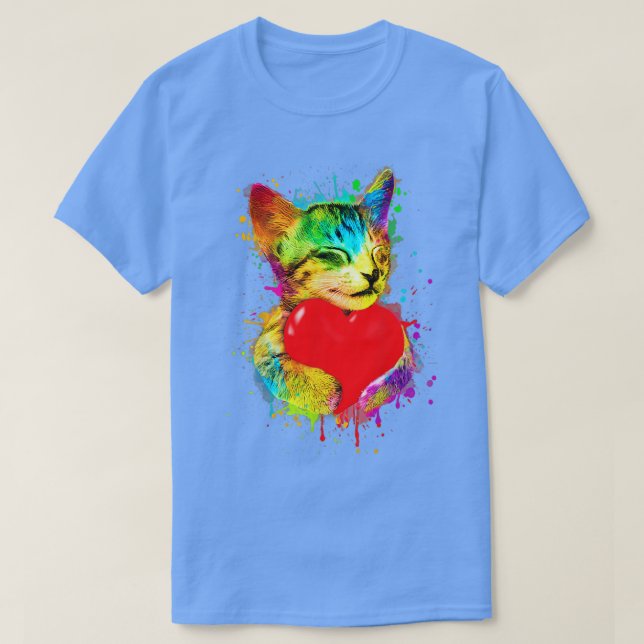 Funny Cat Design T-Shirt (Design vorne)
