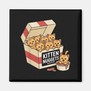 Funny Cat Eigentümer Geschenk Kitten Nuggets Food Magnet