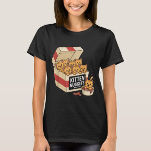 Funny Cat Eigentümer Geschenk Kitten Nuggets Food T-Shirt