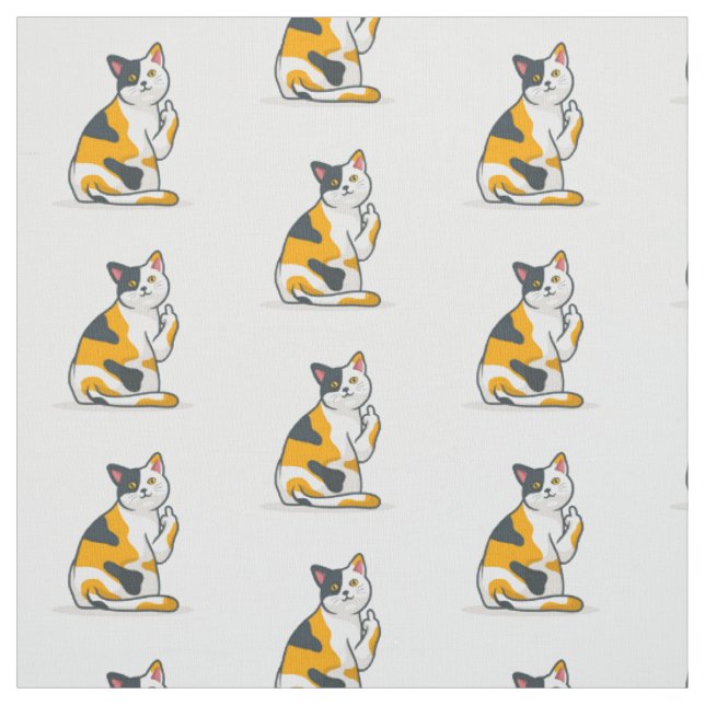 Funny Cat Fabric Stoff (Muster)