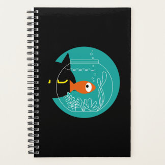 Funny Cat & Fish Planner – Kuro Catto + Kin-chan Planer