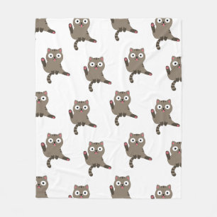 Funny Cat Fleecedecke