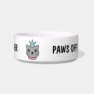 Funny Cat Food Bowl Individuelle Name Napf