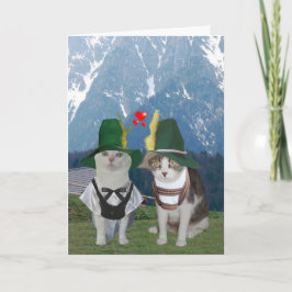 Funny Cat German Valentine for Husband Feiertagskarte