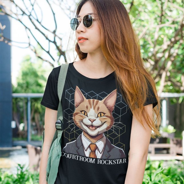 Funny Cat Geschenke für Anwälte der Anwaltskanzlei T-Shirt (Funny Cat Gifts for Law Student Lawyer Enforcement)