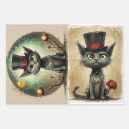 Funny Cat Geschenkpapier Set