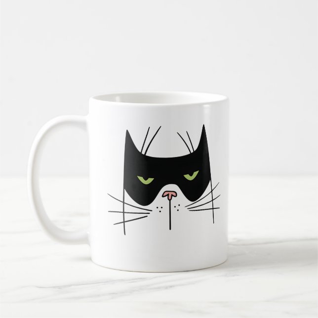 Funny Cat Good Morning Wake Up Quote Coffee Mug Kaffeetasse (Links)