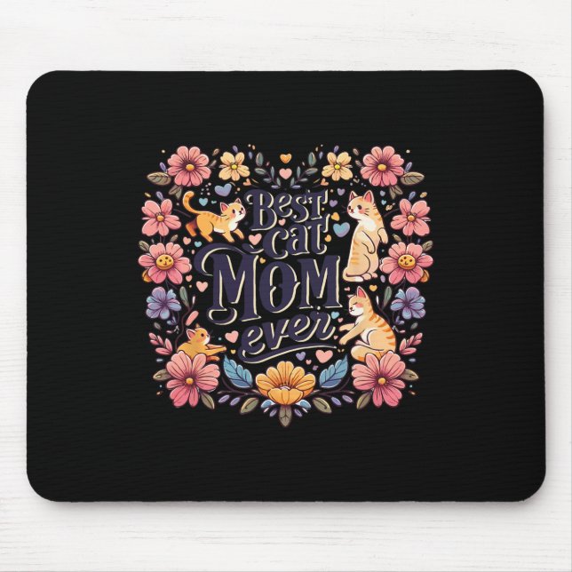 Funny Cat Grafik Frauen Mutter Katze Kätzchen Best Mousepad (Vorne)