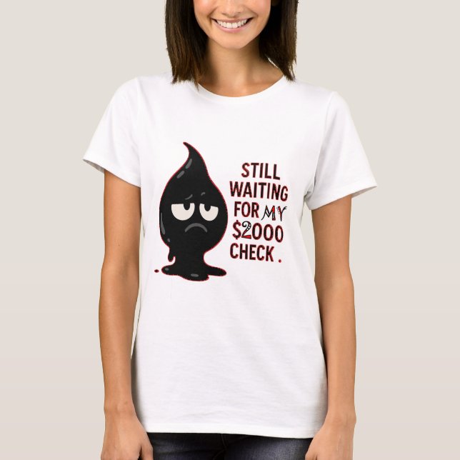 Funny Cat Graphic T-Shirt – Still Waiting For My S (Devant)