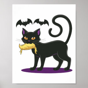 Funny Cat Halloween Wahl 2024 USA Poster