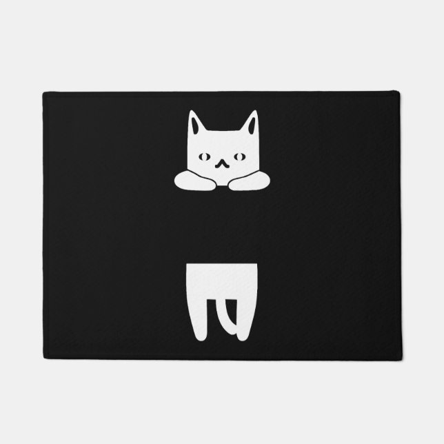 Funny Cat Hang In There Fußmatte (Vorderseite)