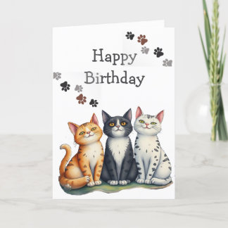 Funny Cat Herder Quote Cat Lover Geburtstag Dankeskarte