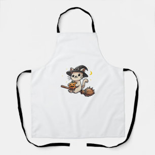 Funny Cat Hexenkostüm Broom Stick Boys Schürze