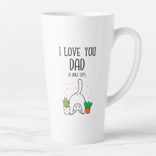 Funny Cat I Liebe Sie Vater A Hole Lot Milchtasse