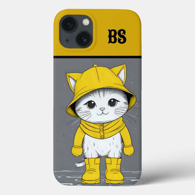 Funny Cat in Rain Boots - Cat Spaß Case-Mate iPhone Hülle (Rückseite)