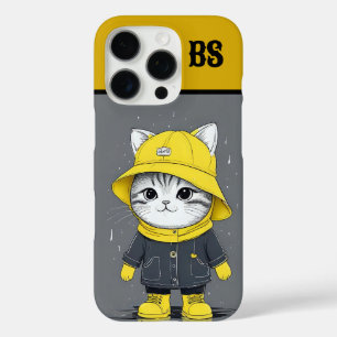 Funny Cat in Rain Boots - Cat Spaß iPhone 16 Pro Hülle