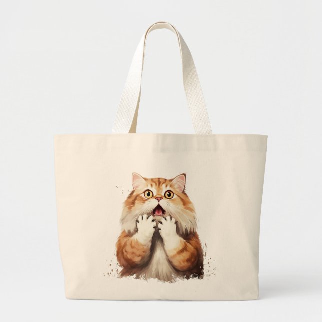 Funny Cat Jumbo Tasche (Vorne)