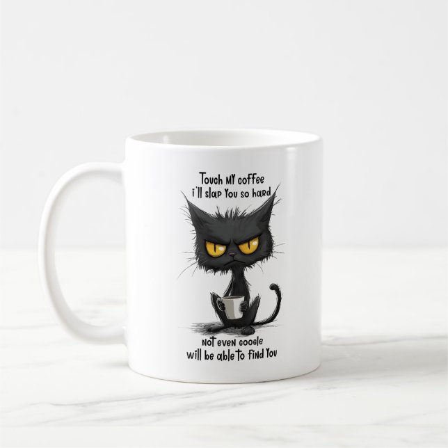 Funny Cat-Kaffee Kaffeetasse (Links)