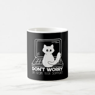 Funny Cat Keine Sorge, ich bin von den technischen Kaffeetasse