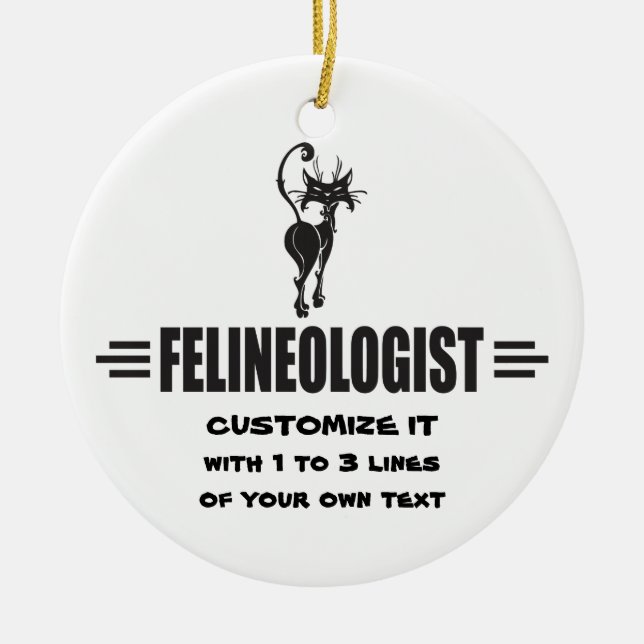 Funny Cat Keramikornament (Vorne)