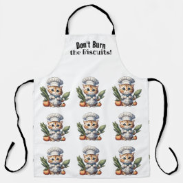 Funny Cat Koch All-Over Print Schürze