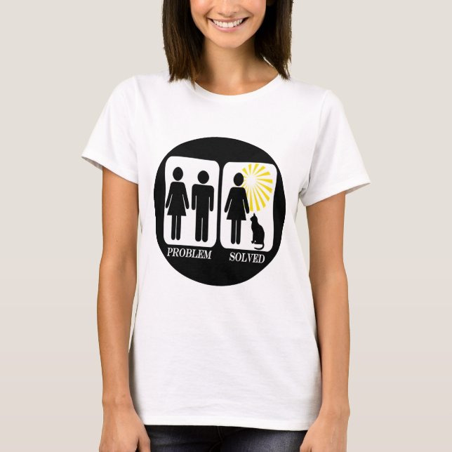 Funny Cat Lady T-Shirt (Vorderseite)