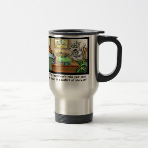 Funny Cat & Lawyer Funny Travel Mug Reisebecher