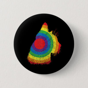 Funny Cat LGBT Flag Subtile Que Trans Gay Pride Button