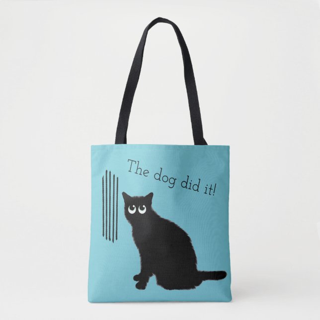 Funny Cat Love Tote Tasche (Vorderseite)