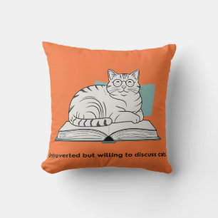 Funny Cat Lover Geschenk Kissen