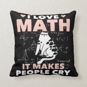 Funny Cat Lover Mathematics Spaß Mathematik Nerd Kissen