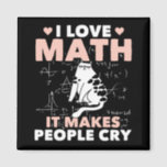 Funny Cat Lover Mathematics Spaß Mathematik Nerd Magnet<br><div class="desc">Cat Mathe und Schullehrer Jokes. Funny Cat Lover Mathematics Spaß Mathematik Nerd.</div>