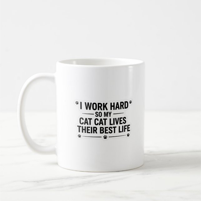 Funny Cat Lover Mug (Gauche)