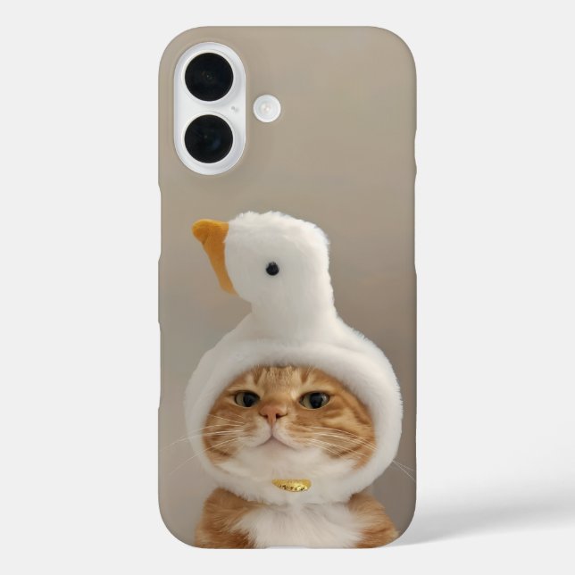 Funny Cat Lover Phone Case - iPhone 16 (Rückseite)
