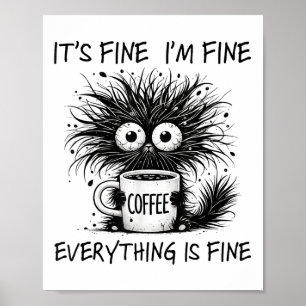 Funny Cat Lover seine feine Im feinen Alles ist pe Poster