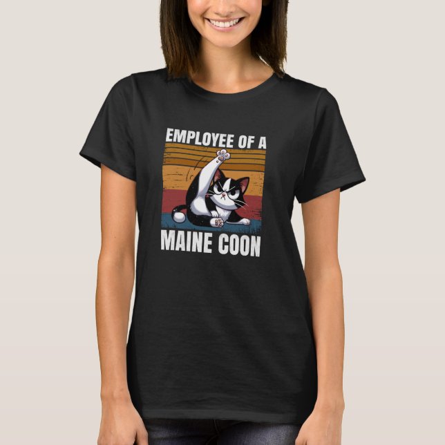 Funny Cat Lovers & Eigentümer anwesend - Mitarbeit T-Shirt (Vorderseite)