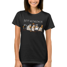 Funny Cat Lovers Gift, Happy Meowloween Katzen