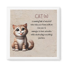 Funny Cat Magnet - Dekoration für Haustiere im Som