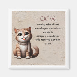 Funny Cat Magnet - Dekoration für Haustiere im Som