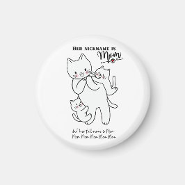 Funny Cat Mama Magnet