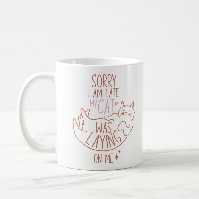 Funny Cat Mama Sprichwort Kaffeetasse (Links)
