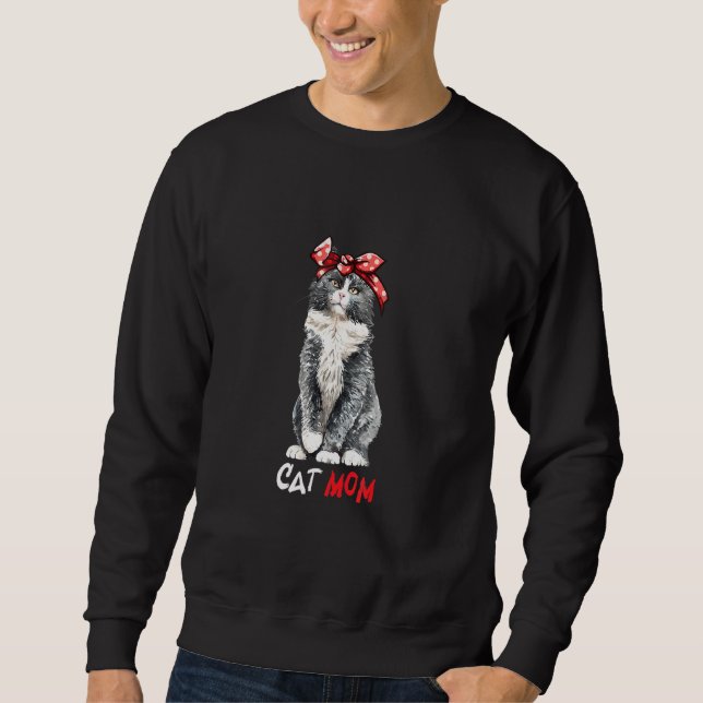 Funny Cat Mama Sweatshirt (Vorderseite)