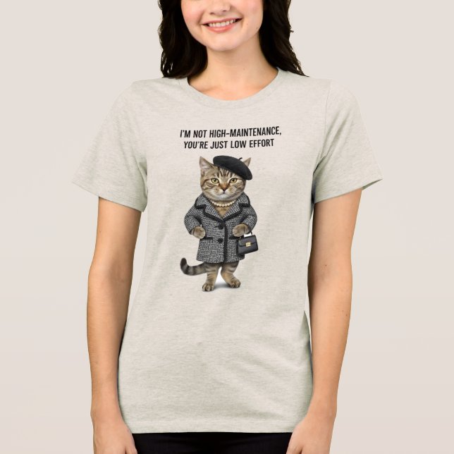 Funny Cat Mama T - Shirt (Vorderseite)