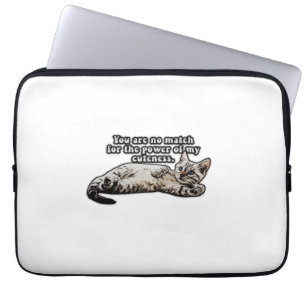 Funny Cat Meme für Kätzchenbesitzer und Katzenbesi Laptopschutzhülle