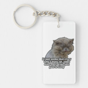 Funny Cat Meme für Kätzchenliebhaber und Katzenbes Schlüsselanhänger