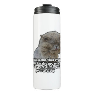 Funny Cat Meme für Kätzchenliebhaber und Katzenbes Thermosbecher