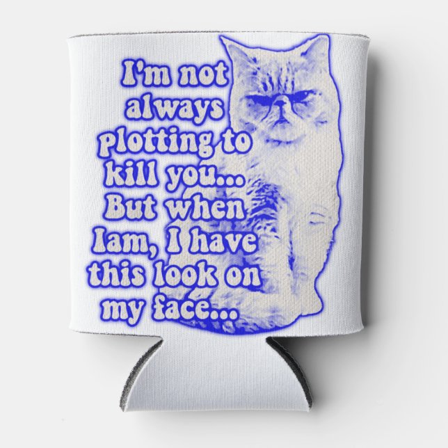 Funny Cat Meme für Katzenbesitzer und Kitesurfer Dosenkühler (Vorderseite)