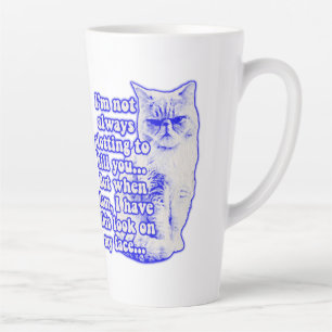 Funny Cat Meme für Katzenbesitzer und Kitesurfer Milchtasse